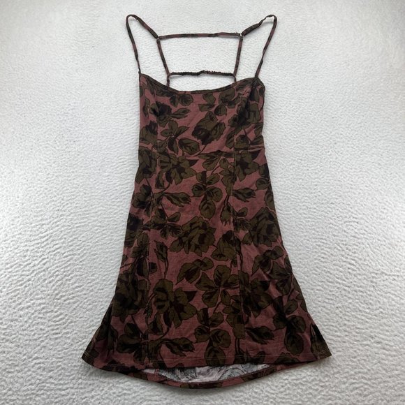 Free People | Bring It Back Printed Slip Mauve Medium - Picture 3 of 10